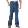 Men's Big & Tall Loose Fit Comfort Waist Jeans by KingSize in Stonewash (Size 3XL 38)