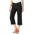 Plus Size Women's Capri Stretch Jean by Woman Within in Black Denim (Size 32 W)