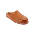 Wide Width Men's Fur-Lined Clog Slippers by KingSize in Chestnut (Size 15 W)