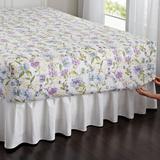 300-TC Cotton Printed Bed Tite™ Sheet Set by BrylaneHome in Blue Floral (Size FULL)