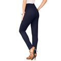Plus Size Women's Skinny-Leg Comfort Stretch Jean by Denim 24/7 in Indigo Wash (Size 18 W) Elastic Waist Jegging