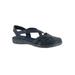 Extra Wide Width Women's Garrett Sandals by Easy Street® in Navy (Size 8 WW)