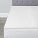 2" Memory Foam Mattress Topper with Cover by BrylaneHome in Off White (Size KING)