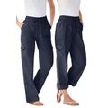 Plus Size Women's Convertible Length Cargo Pant by Woman Within in Navy (Size 16 WP)