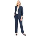 Plus Size Women's 2-Piece Stretch Crepe Single-Breasted Pantsuit by Jessica London in Navy (Size 12 W) Set