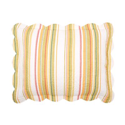 Florence Sham by BrylaneHome in Dandelion Stripe (Size STAND) Pillow