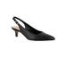 Wide Width Women's Scarlett Slingback Pumps by Bella Vita® in Black Leather (Size 8 1/2 W)