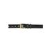 Men's Big & Tall Synthetic Leather Belt with Classic Stitch Edge by KingSize in Black Gold (Size 52/54)