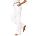 Plus Size Women's Invisible Stretch® Contour Bootcut Jean by Denim 24/7 in White Denim (Size 16 W)