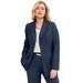 Plus Size Women's Bi-Stretch Blazer by Jessica London in Navy (Size 22 W) Professional Jacket