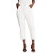 Plus Size Women's Classic Cotton Denim Capri by Jessica London in White (Size 26) Jeans