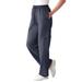 Plus Size Women's Better Fleece Cargo Sweatpant by Woman Within in Heather Navy (Size 5X)