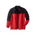 Men's Big & Tall Champion® Track Jacket by Champion in Black Red (Size 5XLT)