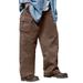 Men's Big & Tall Boulder Creek® Renegade Side-Elastic Waist Cargo Pants by Boulder Creek in Dark Brown (Size 52 38)