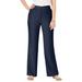 Plus Size Women's Tummy Control Bi-Stretch Bootcut Pant by Jessica London in Navy (Size 14 W)