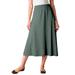 Plus Size Women's 7-Day Knit A-Line Skirt by Woman Within in Pine (Size 1X)