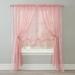 Wide Width Vintage Lace Rod-Pocket Panel by BrylaneHome in Blush (Size 56" W 95" L) Window Curtain