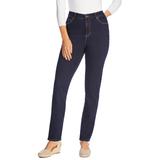 Plus Size Women's Comfort Curve Straight-Leg Jean by Woman Within in Indigo (Size 36 W)