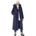 Plus Size Women's Long Hooded Down Microfiber Parka by Woman Within in Navy (Size 1X) Coat