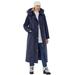 Plus Size Women's Long Hooded Down Microfiber Parka by Woman Within in Navy (Size 1X) Coat