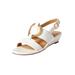 Women's The Rosetta Sandal by Comfortview in White (Size 7 1/2 M)