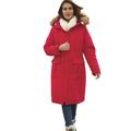 Plus Size Women's The Arctic Parka™ in Knee Length by Woman Within in Classic Red (Size 22/24) Coat