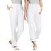 Plus Size Women's Convertible Length Cargo Pant by Woman Within in White (Size 30 WP)