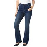 Plus Size Women's Comfort Curve Bootcut Jean by Woman Within in Dark Sanded Wash (Size 12 W)