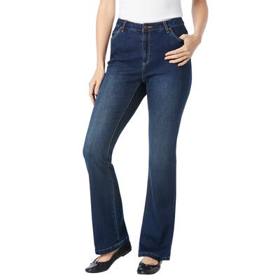 Plus Size Women's Comfort Curve Bootcut Denim Jean by Woman Within in Dark Sanded Wash (Size 12 W)