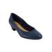 Wide Width Women's The Vida Slip On Pump by Comfortview in Navy (Size 9 1/2 W)