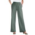 Plus Size Women's 7-Day Knit Wide-Leg Pant by Woman Within in Pine (Size 4X)