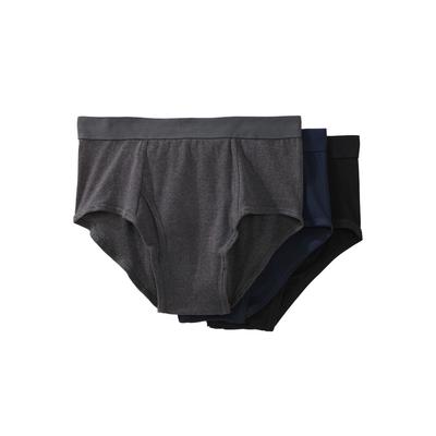 Men's Big & Tall Classic Cotton Briefs 3-Pack by K...