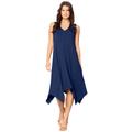 Plus Size Women's Sleeveless Swing Dress by Roaman's in Evening Blue (Size 26/28)