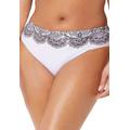 Plus Size Women's Hipster Swim Brief by Swimsuits For All in Foil Black Lace Print (Size 4)