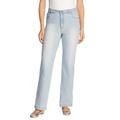 Plus Size Women's Wide Leg Stretch Jean by Woman Within in Light Wash Sanded (Size 20 W)