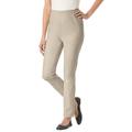 Plus Size Women's Fineline Denim Jegging by Woman Within in Natural Khaki (Size 22 T)