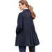 Plus Size Women's Pleat-Back Corduroy Jacket by Woman Within in Navy (Size 3X)