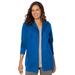 Plus Size Women's Better Fleece Zip-Front Hoodie by Woman Within in Bright Cobalt (Size 2X)