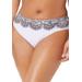 Plus Size Women's Hipster Swim Brief by Swimsuits For All in Foil Black Lace Print (Size 22)