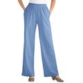 Plus Size Women's 7-Day Knit Wide-Leg Pant by Woman Within in French Blue (Size 6X)