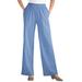 Plus Size Women's 7-Day Knit Wide-Leg Pant by Woman Within in French Blue (Size 6X)