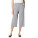 Plus Size Women's 7-Day Knit Culotte by Woman Within in Medium Heather Grey (Size 26/28) Pants