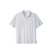 Men's Big & Tall Shrink-Less™ Lightweight Polo T-Shirt by KingSize in White (Size 7XL)