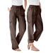 Plus Size Women's Convertible Length Cargo Pant by Woman Within in Chocolate (Size 38 WP)