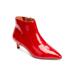 Extra Wide Width Women's The Meredith Bootie by Comfortview in Red Patent (Size 7 1/2 WW)