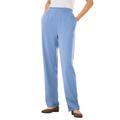 Plus Size Women's 7-Day Knit Straight Leg Pant by Woman Within in French Blue (Size 5X)