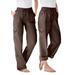 Plus Size Women's Convertible Length Cargo Pant by Woman Within in Chocolate (Size 14 W)