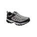 Wide Width Men's SKECHERS® After Burn-Memory Fit Shoes by Skechers in Grey Black (Size 9 W)