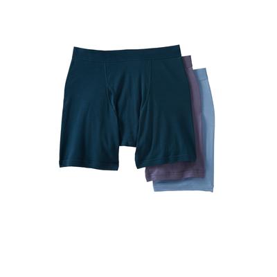 Men's Big & Tall Cotton Cycle Briefs 3-Pack by KingSize in Assorted Colors (Size 9XL) Underwear