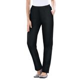 Plus Size Women's Straight Leg Fineline Jean by Woman Within in Black (Size 40 W)